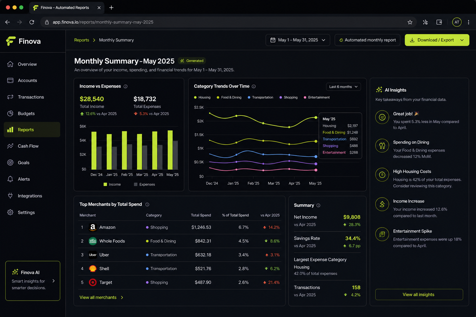 AI Financial Insights — screenshot 2