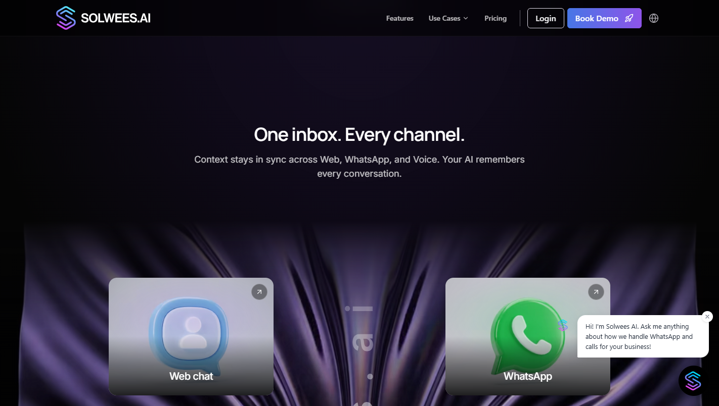 Solwees AI — screenshot 2