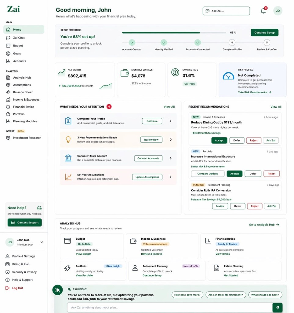 Zai — Money & Advice — screenshot 1